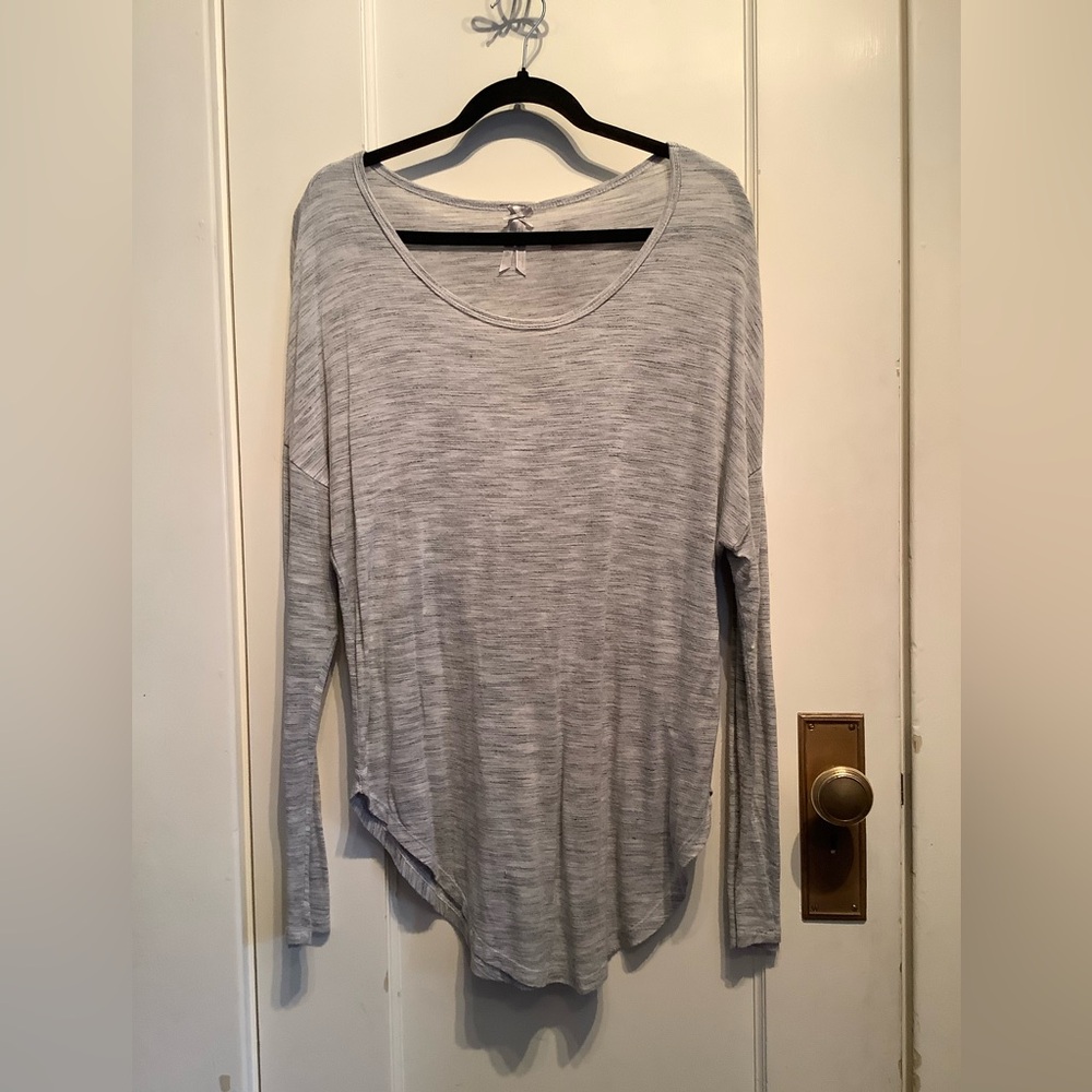 Grey Long Sleeve Top